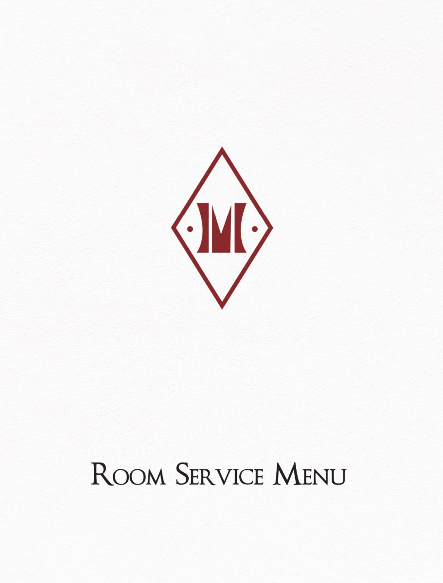 Room Service Menu